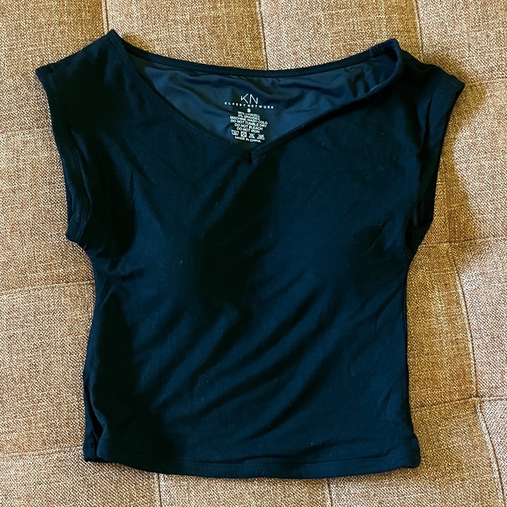 Klassy Network Black Sleeveless Top